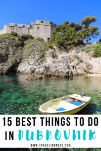 Thinking about visiting Dubrovnik, Croatia? Dubrovnik is the most beautiful medieval old town I have ever seen with idyllic beaches, Lokrum Island and stunning sunsets! Explore the ultimate things to do in Dubrovnik by reading this post before you go! #Dubrovnik #Croatia #visitDubrovnik #croatiatravel #europetravel 