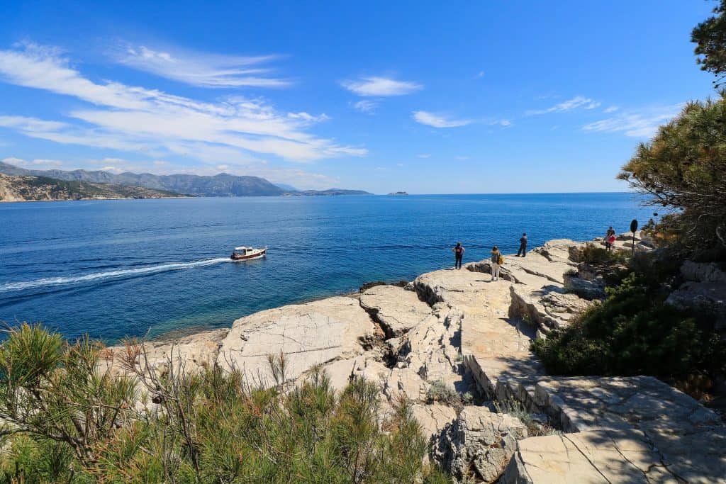 View of Adriatic Sea from Lokrum Island