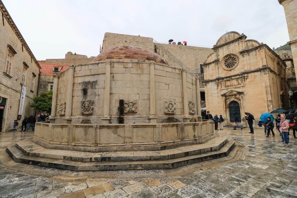 The Onofrio Fountain in Old Town Dubrovnik