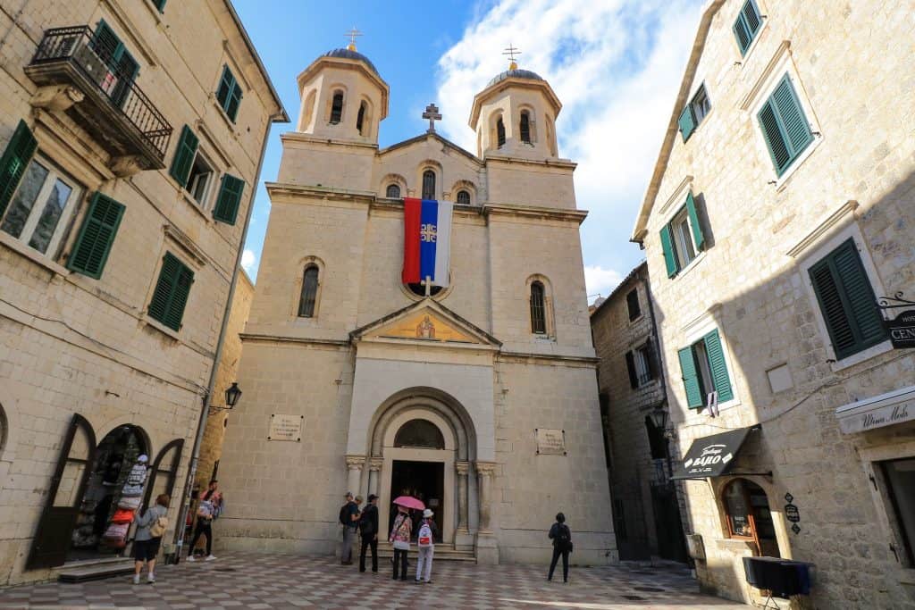 St. Nicholas Church in Old Town of Kotor in Montenegro