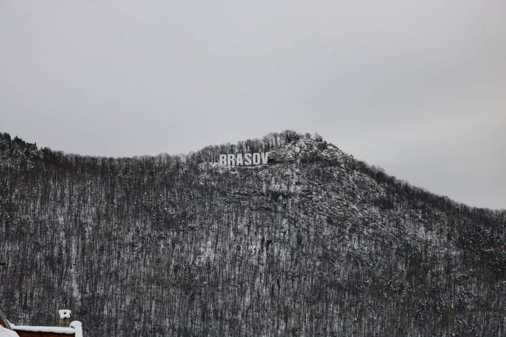 The "BRASOV" sign can be seen everywhere in Brasov
