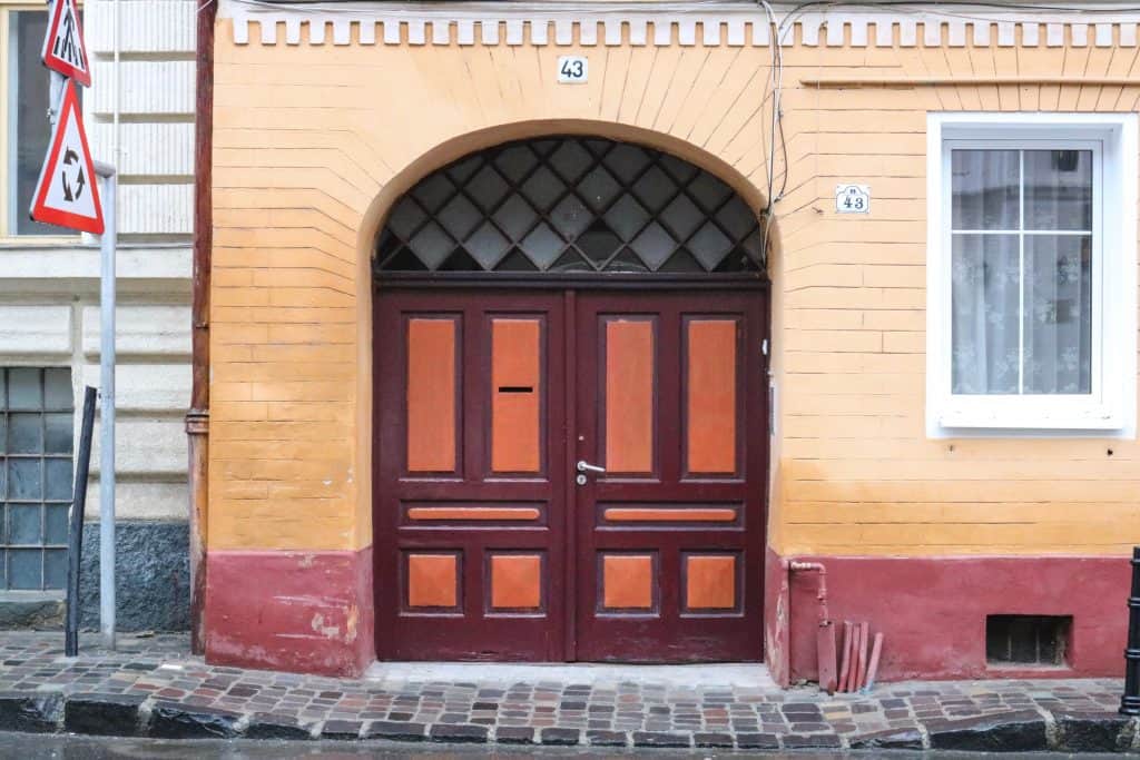 One of many beautiful doors in Brasov