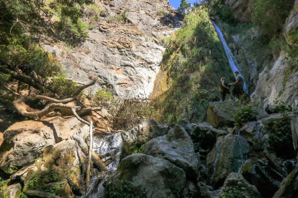 The gorgeous 100-foot Limekiln Falls