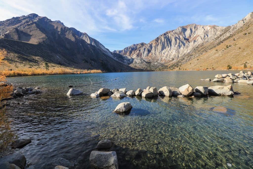 Convict Lake is quite stunning and will leave you in awe