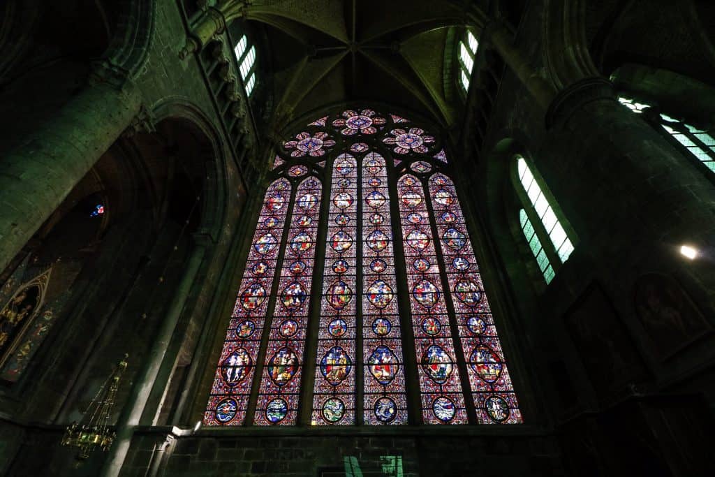 The stained glass is the largest and most beautiful I have seen!