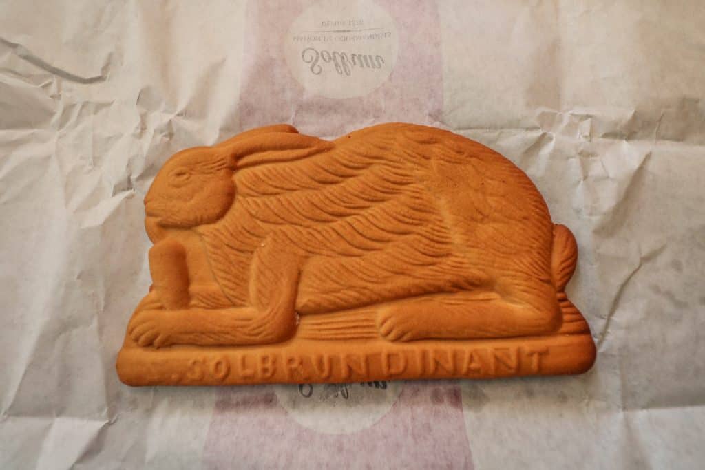 A yummy Couque de Dinant in the shape of a bunny!