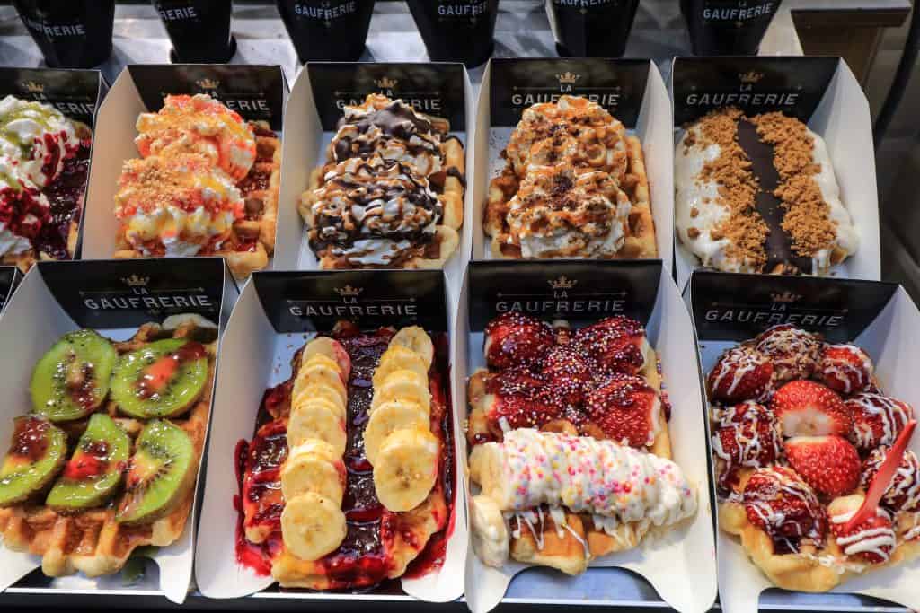 You will see these walking in the city but it isn't how Belgian's eat waffles...