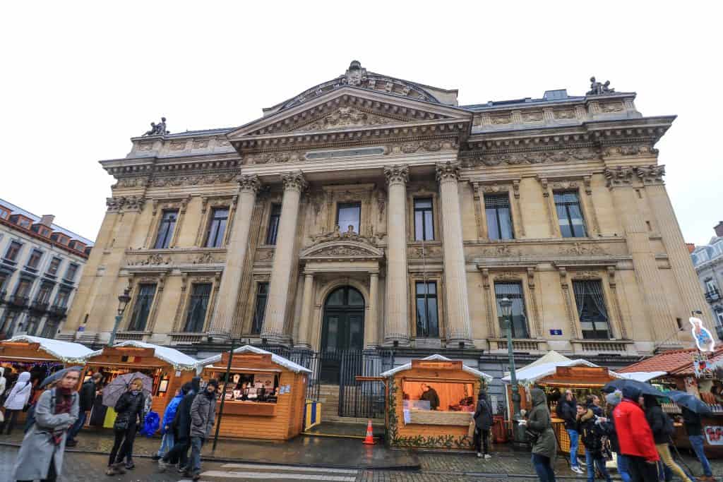 View of the Bourse building during the day