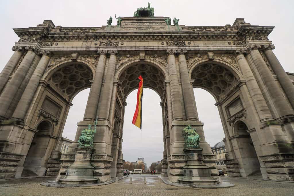 The arch was built in celebration of Belgium’s 50th anniversary of independence