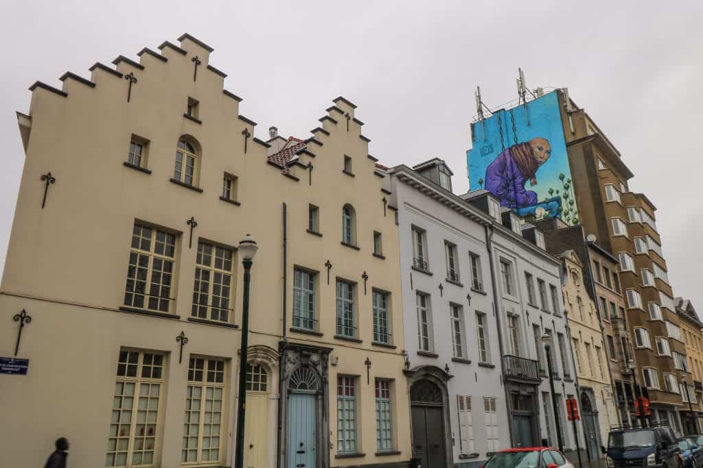 There is fun mural art to discover throughout Brussels