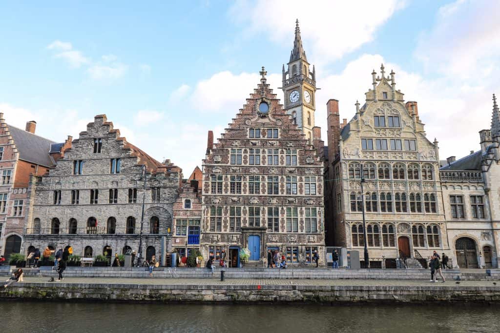 Along the River Leie, the Graslei and Korenlei are one of the most popular spots to be in Ghent!