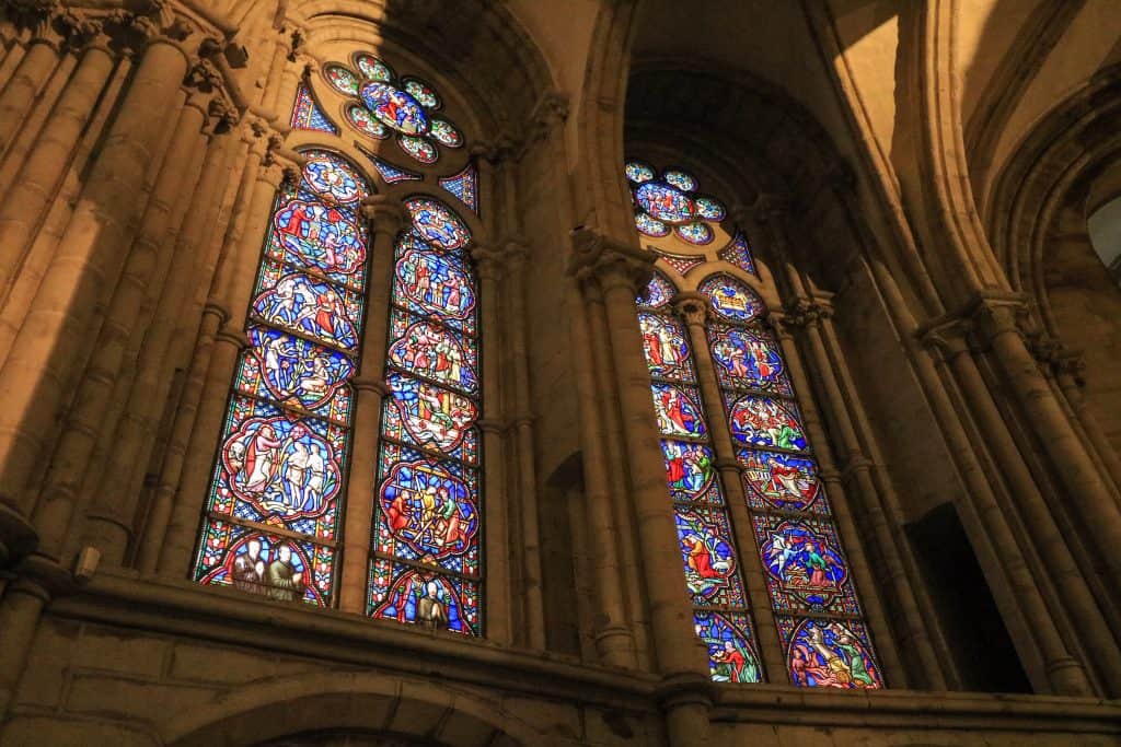 The stained glass is exquisite!