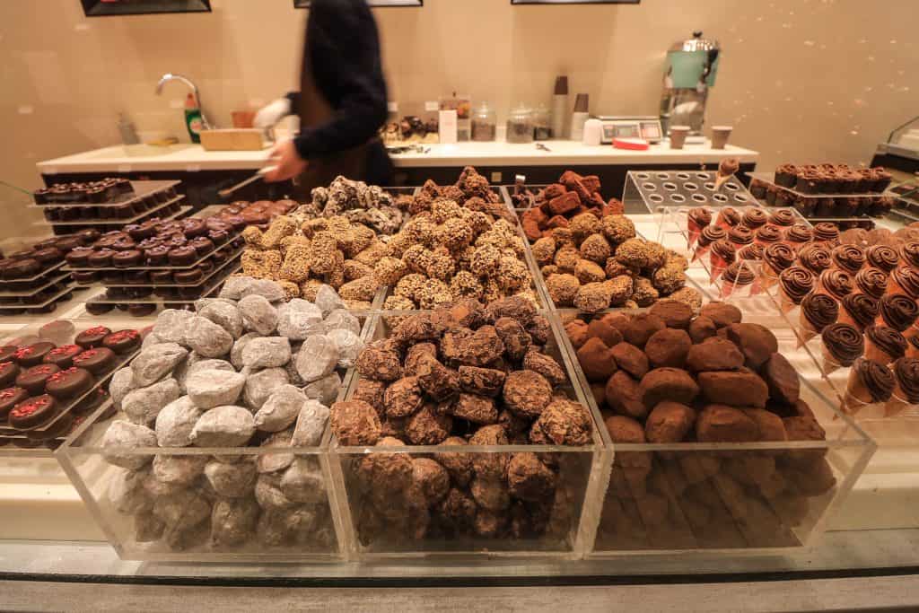 An assortment of Belgian truffles...