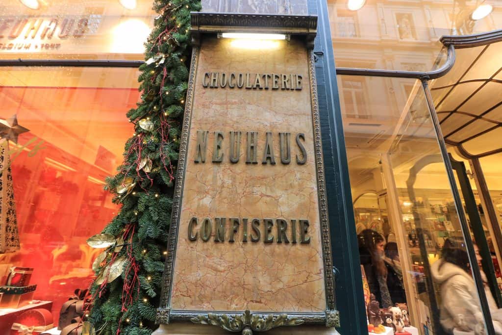 Neuhaus Chocolatier has been at this location since 1857