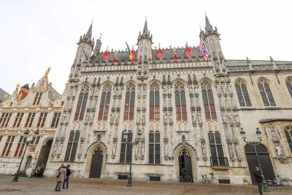 The Bruges City Hall or Stadhuis looks more like a palace!