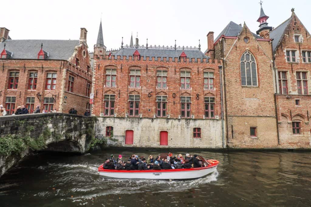 Taking a canal boat ride is a must when in Bruges!