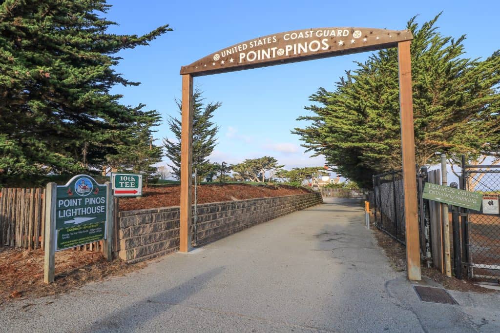The entrance to Point Pinos Lighthouse