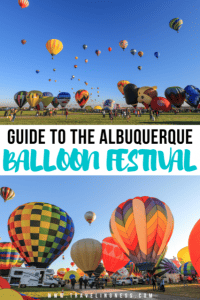 Every October hundreds of colorful hot air balloons fill up Albuquerque’s sky for the biggest hot air balloon fiesta in the world. In this guide I’ll provide you with tons of tips, info and photo inspiration for the best experience at the Albuquerque Balloon Festival In New Mexico! 