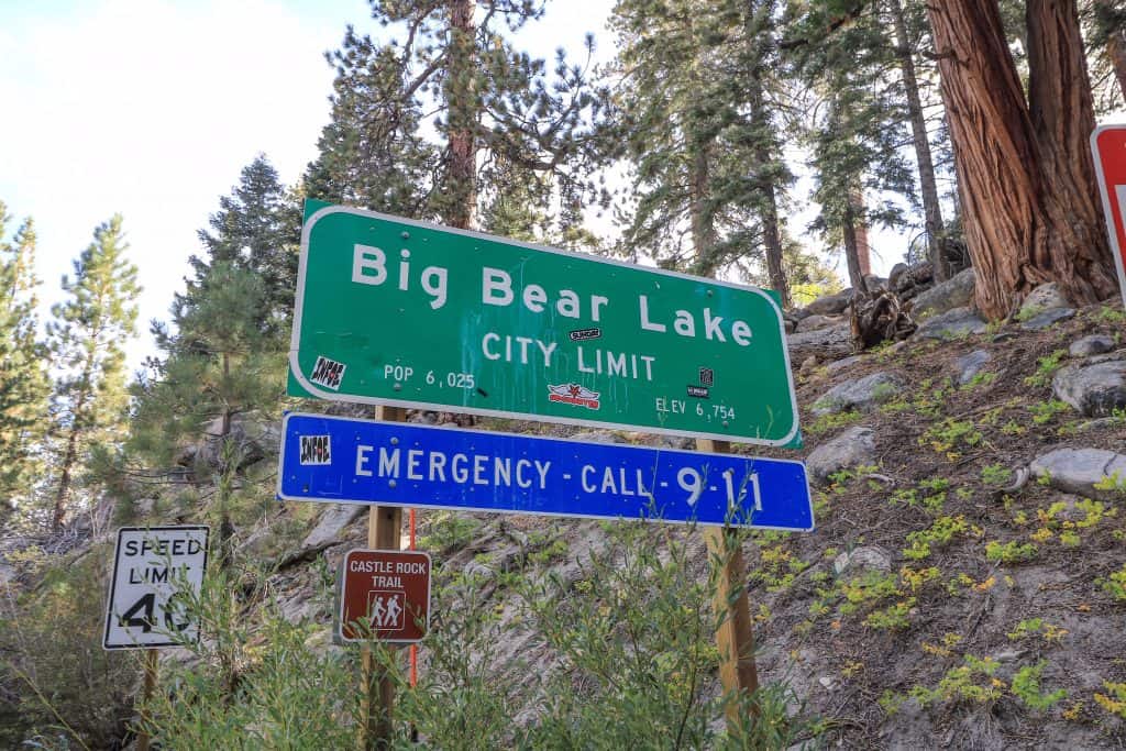 Big Bear Lake is in the San Bernardino Mountains up at 6,754 feet elevation