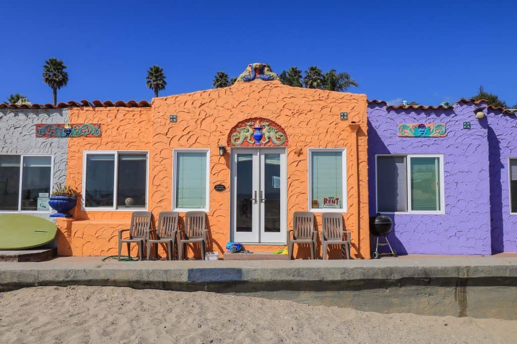 Which colored beach cottage would you choose to stay in?