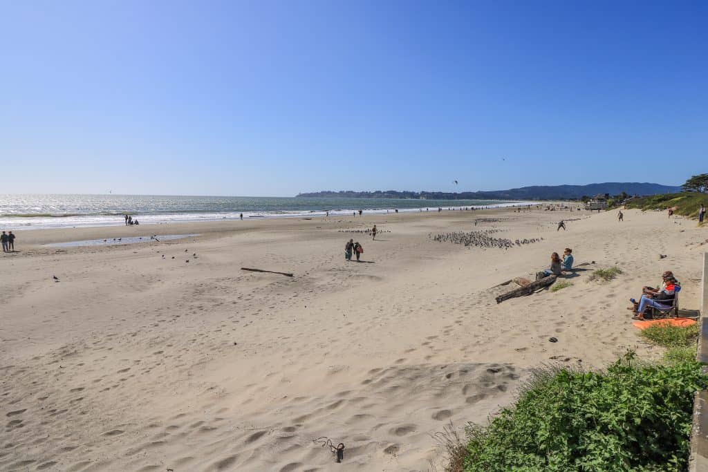 Stinson has a beautiful wide and sandy beach!