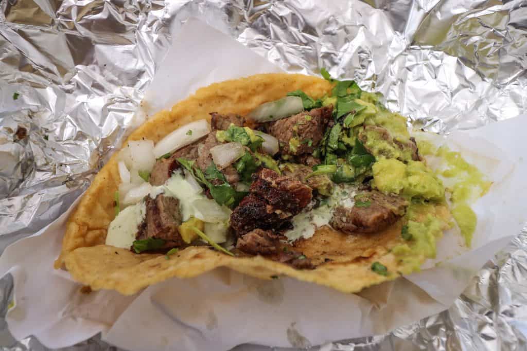 I'm definitely not a food photographer but this carne asada taco is yummy...