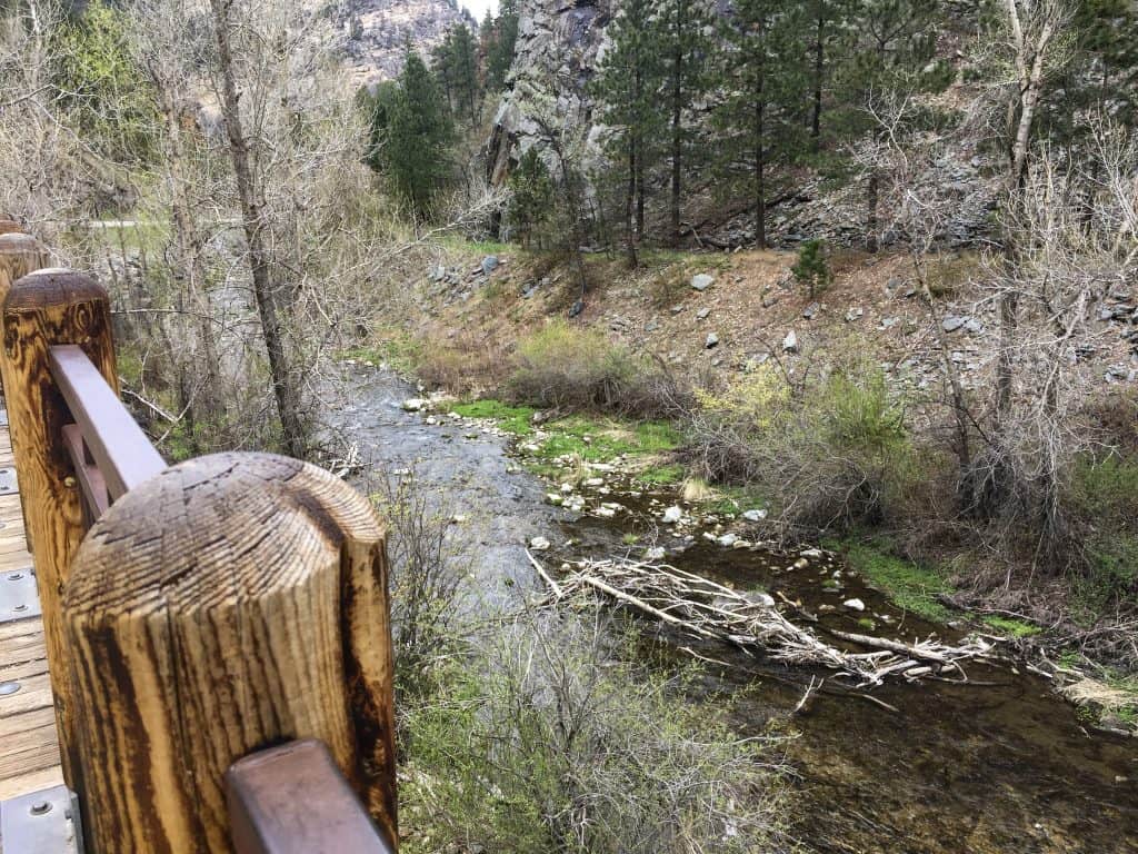 Beautiful river near Bridal Falls