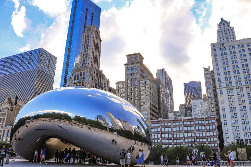 The Bean sculpture in Millennium Park.