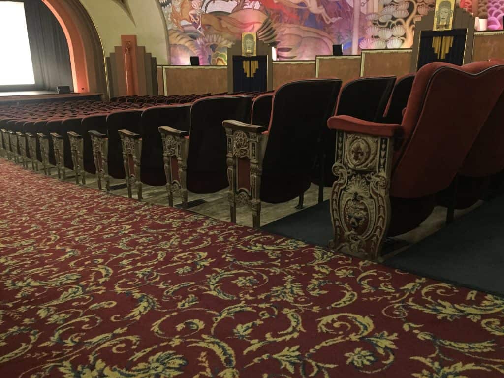 Vintage and ornate decor inside the Avalon Casino