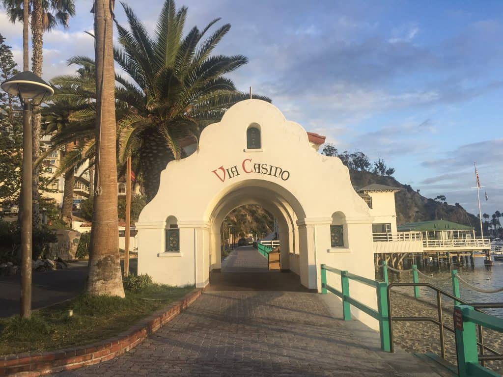 Via Casino Way on Catalina Island