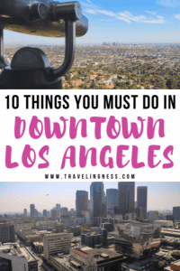 Heading to Los Angeles, California and want to know the best things to do in downtown LA? DTLA has incredible architectural buildings, art, history, restaurants and the epic places to see the city skyline. Find out the best of downtown LA so you don’t miss out! #DTLA #LosAngeles #California #californiatravel #BradburyBuilding
