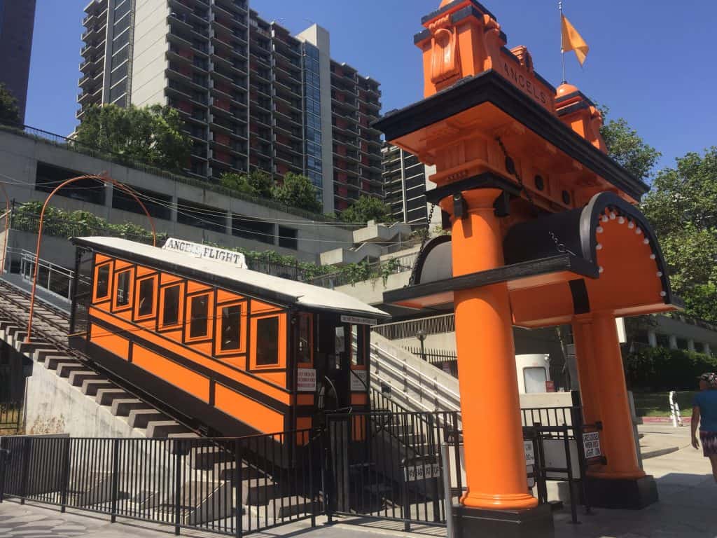 Angel's Flight which is the shortest train ride at 298 feet.
