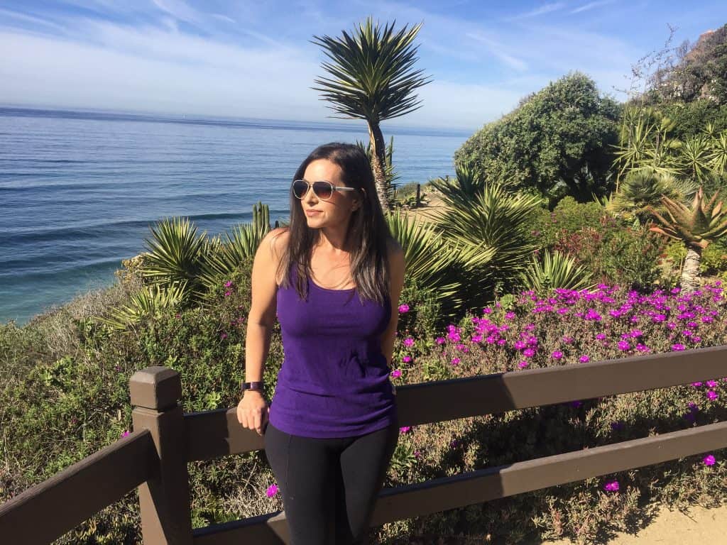 Looking out onto the Pacific Ocean.