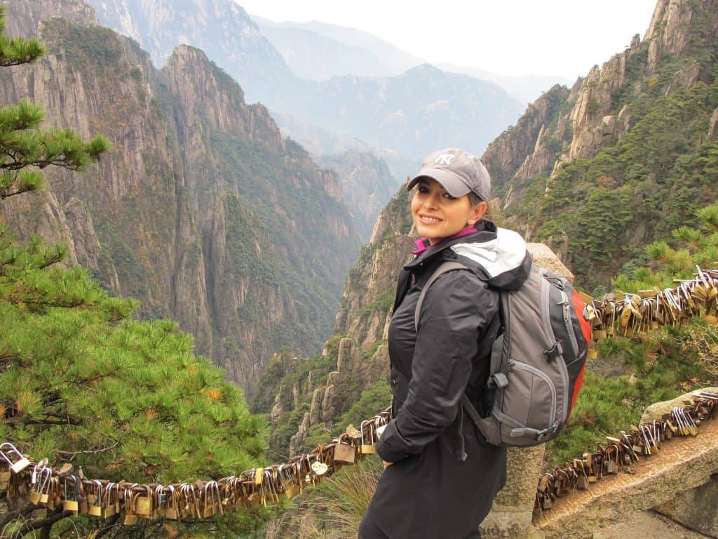 Hiking up top of Yellow Mountain in Huangshan, China is quite the adventure.