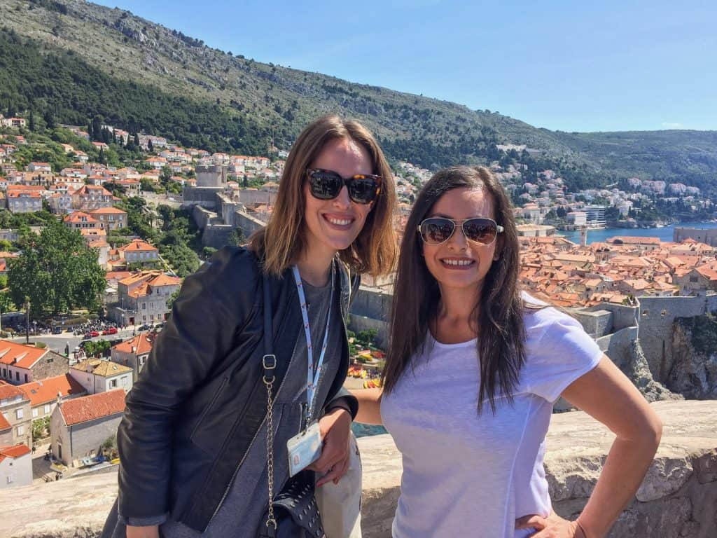 Enjoying views of Old Town Dubrovnik with my tour guide Karmen.