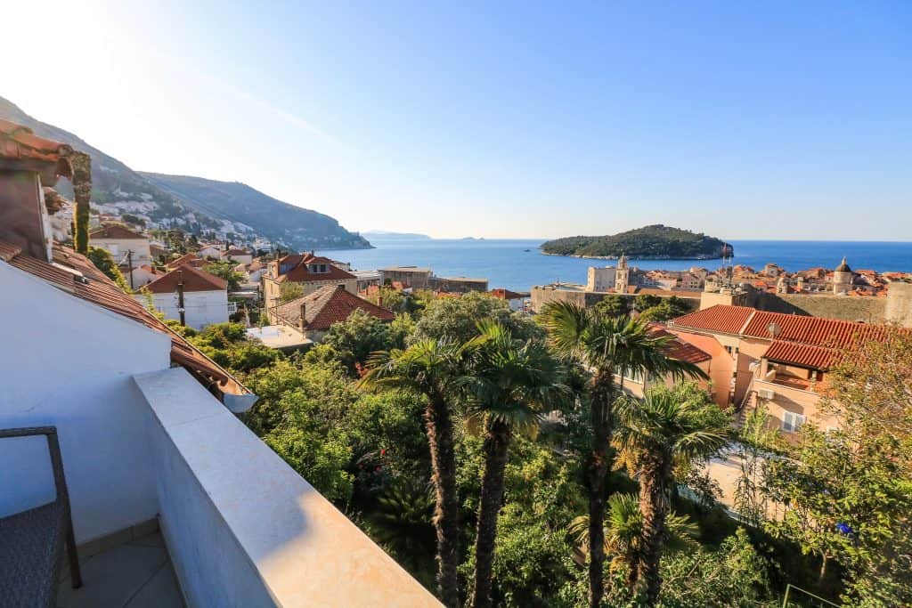 View of Dubrovnik from the Airbnb apartment
