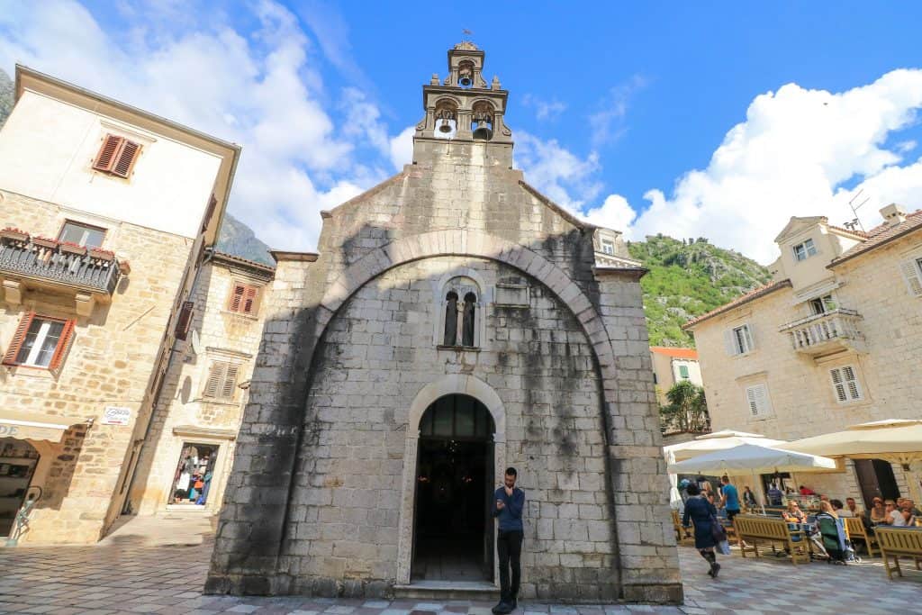 St. Luke's Church in Kotor Old Town in Montenegro