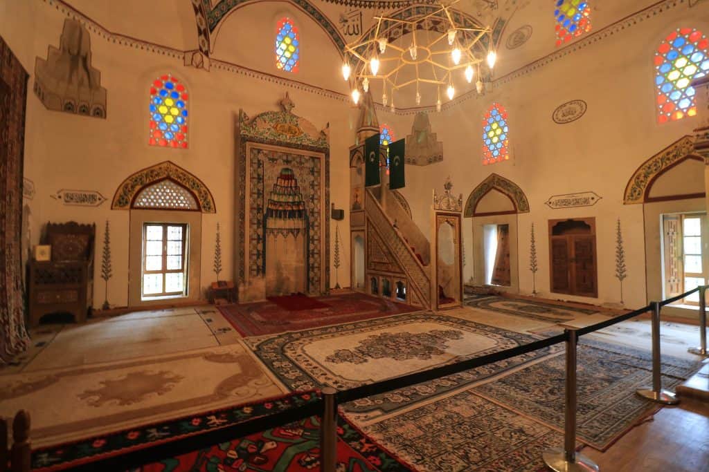 Inside the Koski Mehmed Paša Mosque 