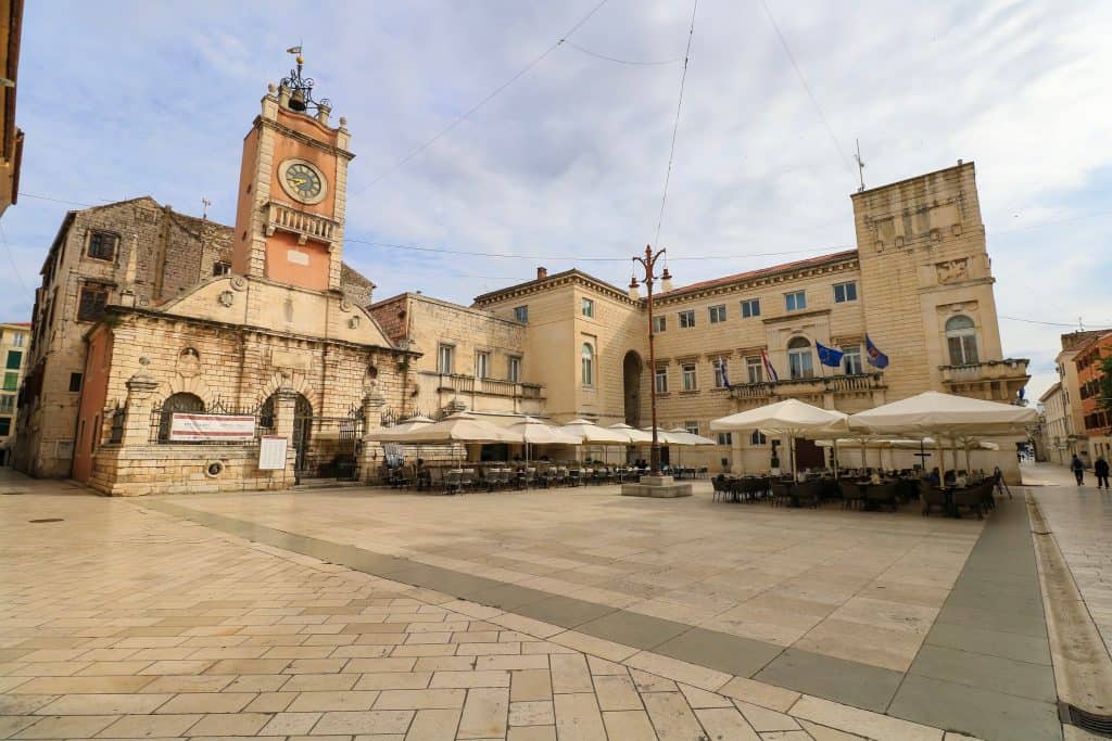 The People's Square in Zadar Old Town