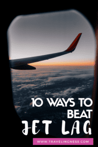 Traveling is awesome but jet lag not so much! There are plenty of natural remedies to prevent the symptoms and beat jet lag. Learn 10 proven tips on how to improve your sleep and fight jet lag after those long flights! #jetlag #beatjetlag #traveltips #travelhack