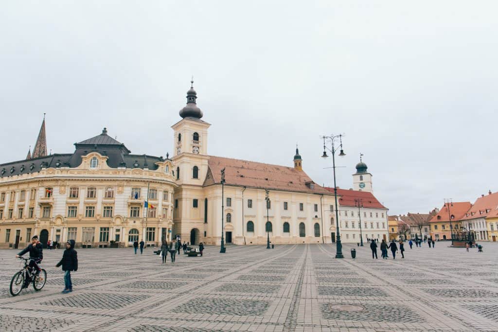 Piata Mare (Large Square) in Sibiu