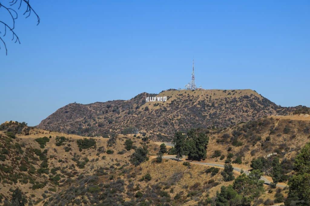 View of the Hollywood Sign from Griffith Observatory