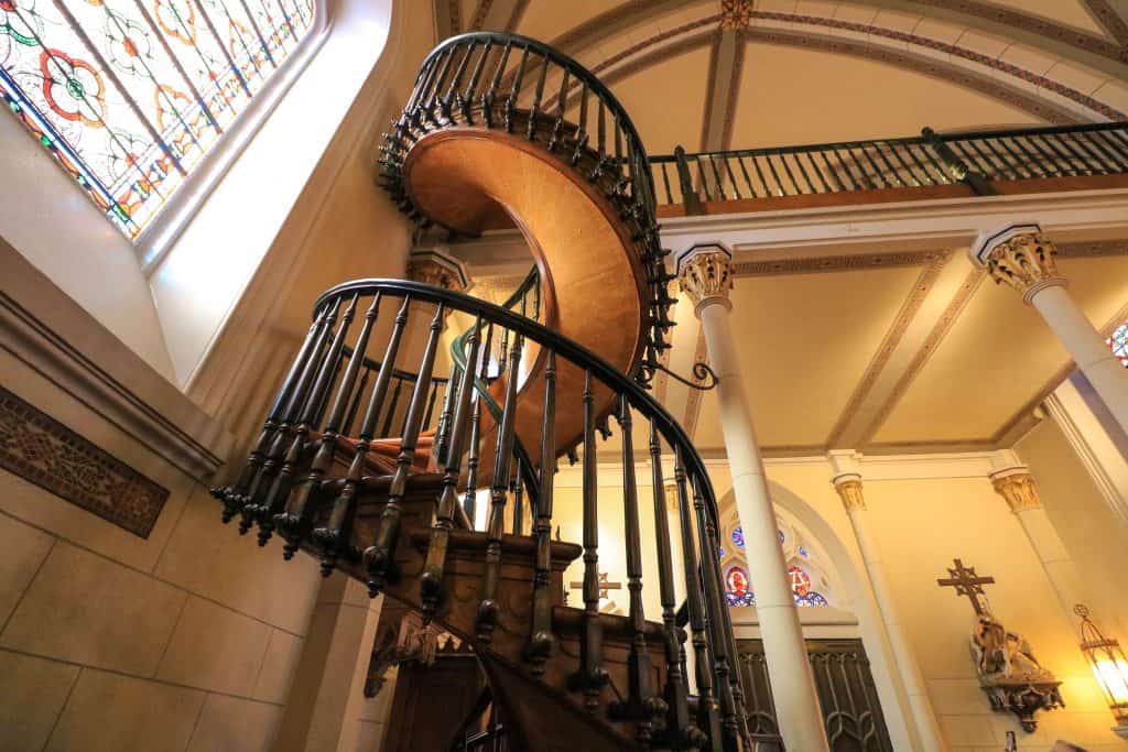 The intricate details of the staircase is a wonder at how it could stand without support