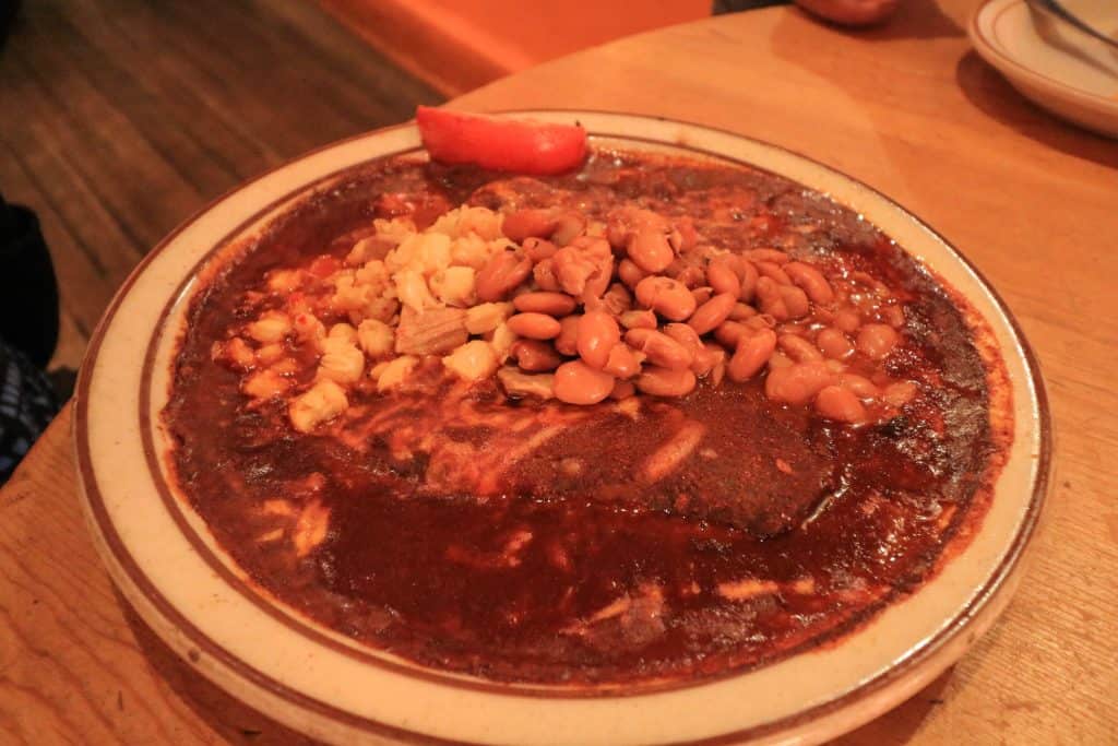 Enchiladas at "The Shed" which were fiery hot but tasty!