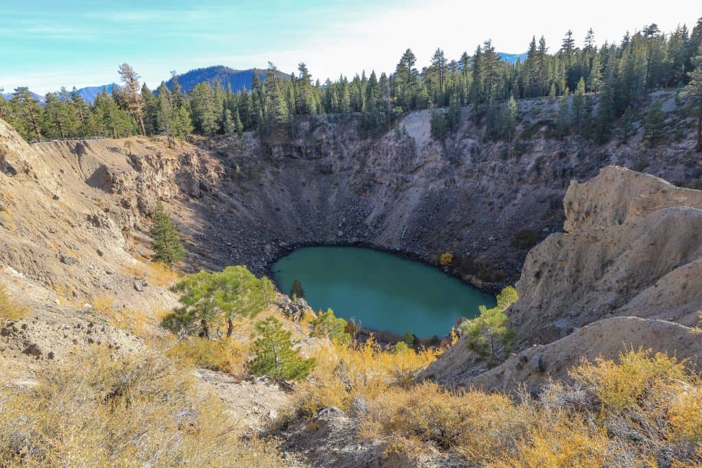 The two craters are right next to each other and are quite deep