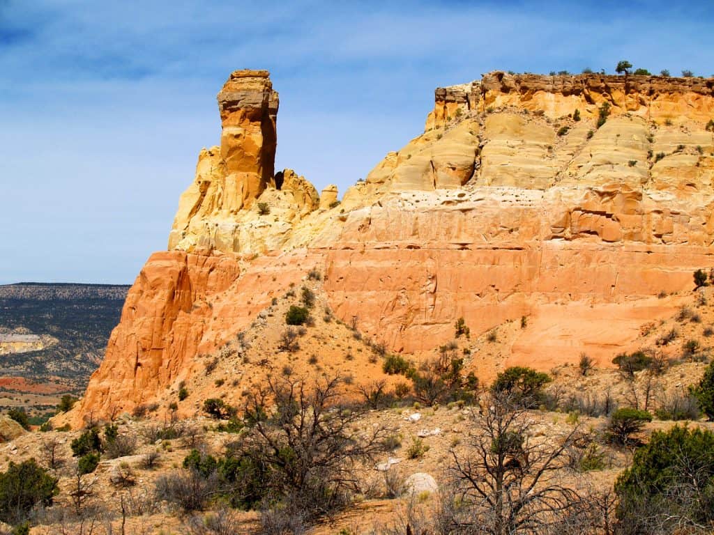 The beautiful rock formations and landscape of Ghost Ranch in New Mexico.