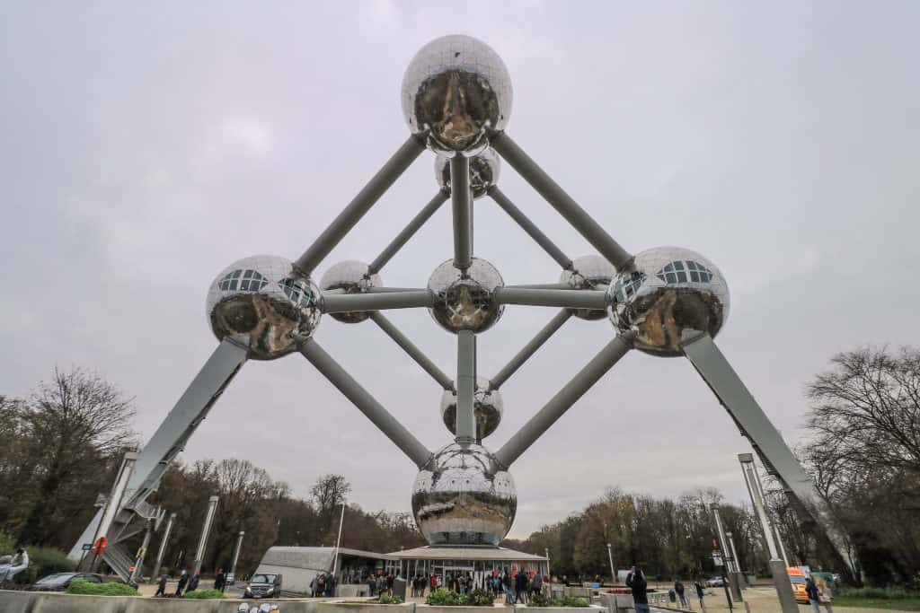 The Atomium was built in 1958 for the World Fair
