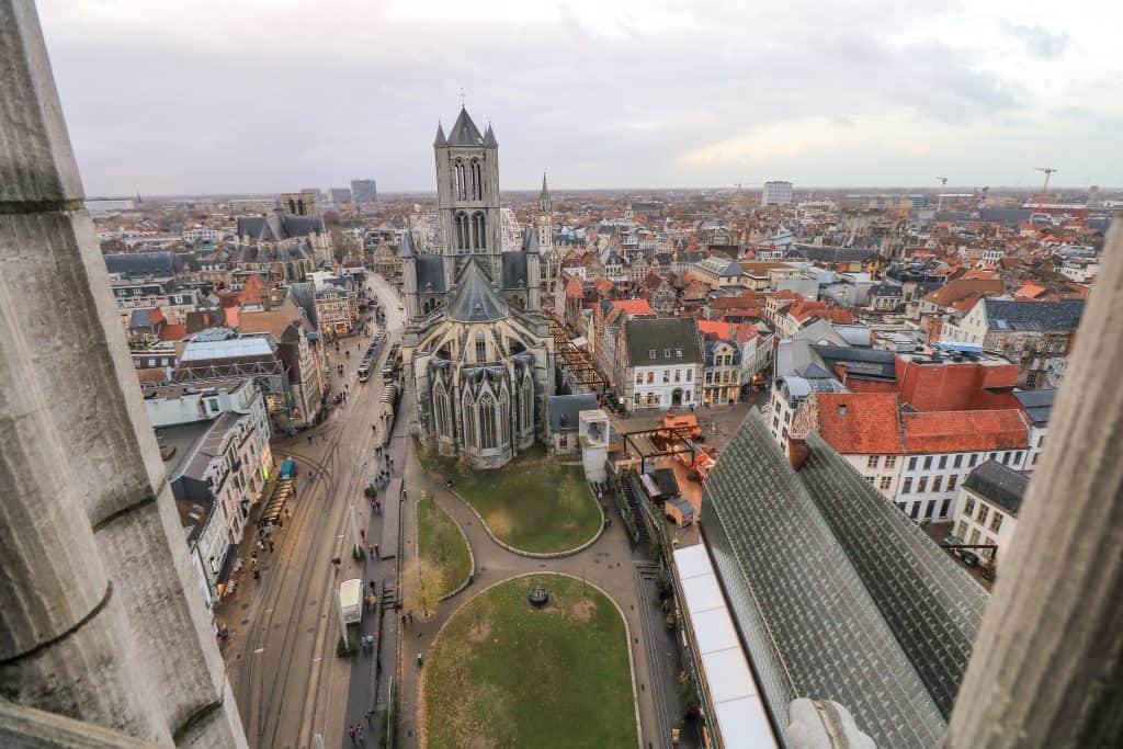 The hike up the tower is worth it for a view of St. Nicholas Church and the surrounding city