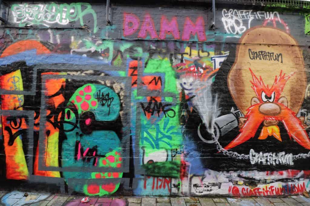 And yes, graffiti is legal here...