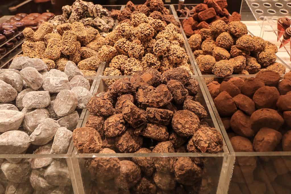 The dark chocolate and champagne truffles are a favorite!